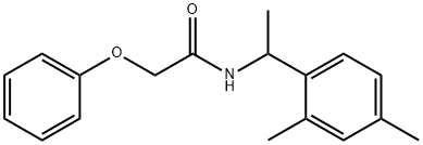 N-[1-(2,4-dimethylphenyl)ethyl]-2-phenoxyacetamide Struktur