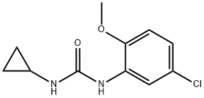 1-(5-chloro-2-methoxyphenyl)-3-cyclopropylurea Struktur