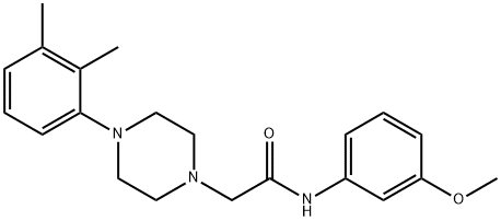 2-[4-(2,3-dimethylphenyl)piperazin-1-yl]-N-(3-methoxyphenyl)acetamide Struktur