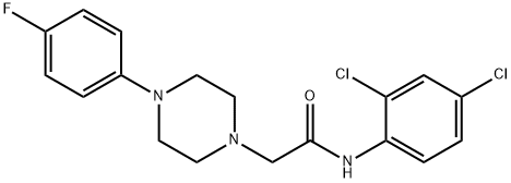 N-(2,4-dichlorophenyl)-2-[4-(4-fluorophenyl)piperazin-1-yl]acetamide Struktur