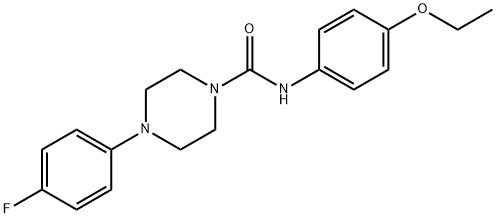 N-(4-ethoxyphenyl)-4-(4-fluorophenyl)piperazine-1-carboxamide Struktur