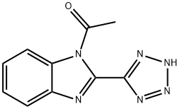 1-[2-(2H-tetrazol-5-yl)benzimidazol-1-yl]ethanone Struktur