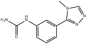 [3-(4-methyl-1,2,4-triazol-3-yl)phenyl]urea Struktur