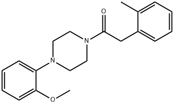 1-[4-(2-methoxyphenyl)piperazin-1-yl]-2-(2-methylphenyl)ethanone Struktur