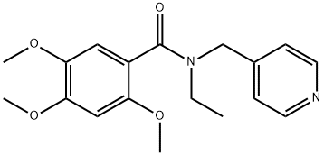 N-ethyl-2,4,5-trimethoxy-N-(pyridin-4-ylmethyl)benzamide Struktur