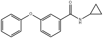 N-cyclopropyl-3-phenoxybenzamide Struktur