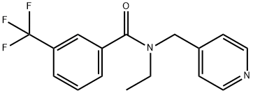 N-ethyl-N-(pyridin-4-ylmethyl)-3-(trifluoromethyl)benzamide Struktur