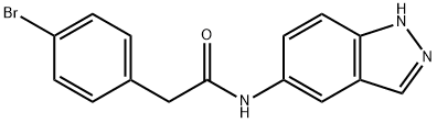 2-(4-bromophenyl)-N-(1H-indazol-5-yl)acetamide Struktur