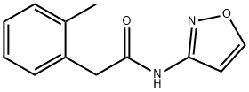 2-(2-methylphenyl)-N-(1,2-oxazol-3-yl)acetamide Struktur