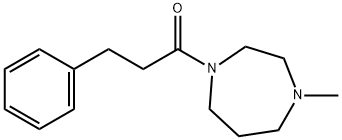 1-(4-methyl-1,4-diazepan-1-yl)-3-phenylpropan-1-one Struktur