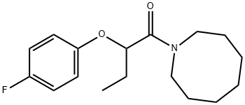 1-(azocan-1-yl)-2-(4-fluorophenoxy)butan-1-one Struktur