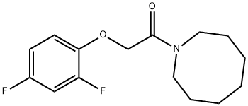 1-(azocan-1-yl)-2-(2,4-difluorophenoxy)ethanone Struktur