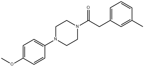 1-[4-(4-methoxyphenyl)piperazin-1-yl]-2-(3-methylphenyl)ethanone Struktur