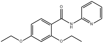 2,4-diethoxy-N-pyridin-2-ylbenzamide Struktur