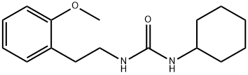 1-cyclohexyl-3-[2-(2-methoxyphenyl)ethyl]urea Struktur