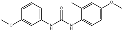 1-(4-methoxy-2-methylphenyl)-3-(3-methoxyphenyl)urea Struktur