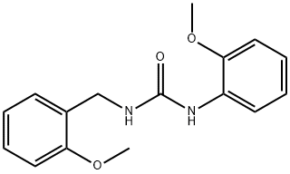 1-(2-methoxyphenyl)-3-[(2-methoxyphenyl)methyl]urea Struktur