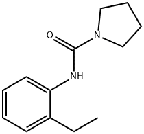 N-(2-ethylphenyl)pyrrolidine-1-carboxamide Struktur