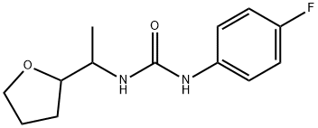 1-(4-fluorophenyl)-3-[1-(oxolan-2-yl)ethyl]urea Struktur