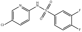 N-(5-chloropyridin-2-yl)-3,4-difluorobenzenesulfonamide Struktur