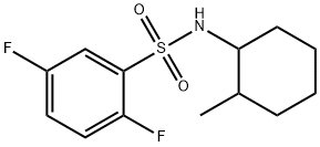 2,5-difluoro-N-(2-methylcyclohexyl)benzenesulfonamide Struktur