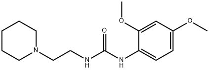 1-(2,4-dimethoxyphenyl)-3-(2-piperidin-1-ylethyl)urea Struktur