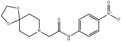 2-(1,4-dioxa-8-azaspiro[4.5]decan-8-yl)-N-(4-nitrophenyl)acetamide Struktur