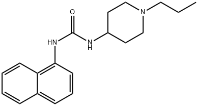 1-naphthalen-1-yl-3-(1-propylpiperidin-4-yl)urea Struktur