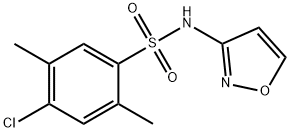 4-chloro-2,5-dimethyl-N-(1,2-oxazol-3-yl)benzenesulfonamide Struktur