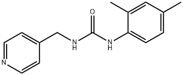 1-(2,4-dimethylphenyl)-3-(pyridin-4-ylmethyl)urea Struktur