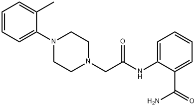 2-[[2-[4-(2-methylphenyl)piperazin-1-yl]acetyl]amino]benzamide Struktur