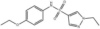 N-(4-ethoxyphenyl)-1-ethylpyrazole-4-sulfonamide Struktur