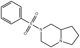 2-(benzenesulfonyl)-3,4,6,7,8,8a-hexahydro-1H-pyrrolo[1,2-a]pyrazine Struktur