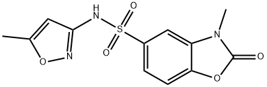 3-methyl-N-(5-methyl-1,2-oxazol-3-yl)-2-oxo-1,3-benzoxazole-5-sulfonamide Struktur