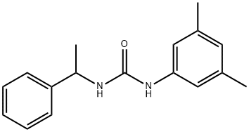 1-(3,5-dimethylphenyl)-3-(1-phenylethyl)urea Struktur