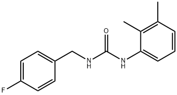 1-(2,3-dimethylphenyl)-3-[(4-fluorophenyl)methyl]urea Struktur