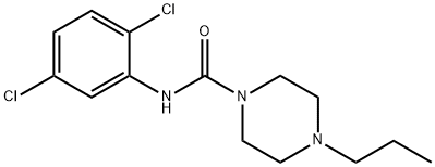 N-(2,5-dichlorophenyl)-4-propylpiperazine-1-carboxamide Struktur