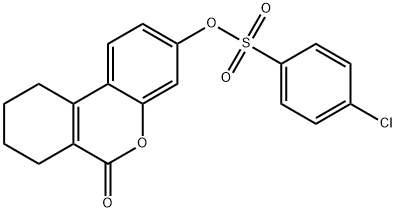 (6-oxo-7,8,9,10-tetrahydrobenzo[c]chromen-3-yl) 4-chlorobenzenesulfonate Structure