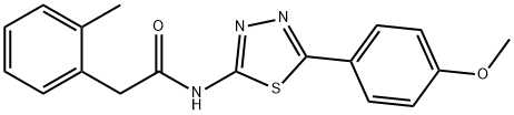 N-[5-(4-methoxyphenyl)-1,3,4-thiadiazol-2-yl]-2-(2-methylphenyl)acetamide Struktur