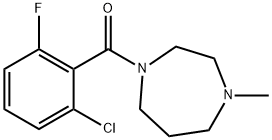 (2-chloro-6-fluorophenyl)-(4-methyl-1,4-diazepan-1-yl)methanone Struktur