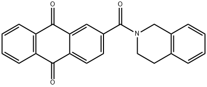 2-(3,4-dihydro-1H-isoquinoline-2-carbonyl)anthracene-9,10-dione Struktur