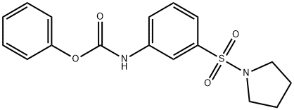 phenyl N-(3-pyrrolidin-1-ylsulfonylphenyl)carbamate Struktur