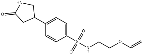 N-(2-ethenoxyethyl)-4-(5-oxopyrrolidin-3-yl)benzenesulfonamide Struktur