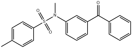 N-(3-benzoylphenyl)-N,4-dimethylbenzenesulfonamide Struktur