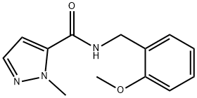 N-[(2-methoxyphenyl)methyl]-2-methylpyrazole-3-carboxamide Struktur