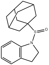 1-(1-adamantylsulfinyl)-2,3-dihydroindole Struktur