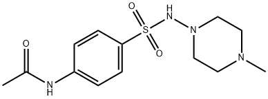 N-[4-[(4-methylpiperazin-1-yl)sulfamoyl]phenyl]acetamide Struktur