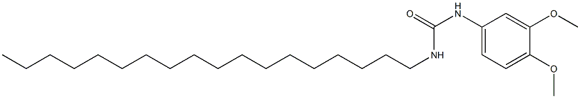 1-(3,4-dimethoxyphenyl)-3-octadecylurea Struktur