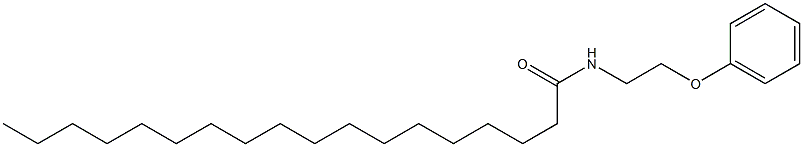 N-(2-phenoxyethyl)octadecanamide Struktur