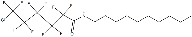 6-chloro-N-decyl-2,2,3,3,4,4,5,5,6,6-decafluorohexanamide Struktur